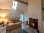 Sofa and fire Sofa and fire